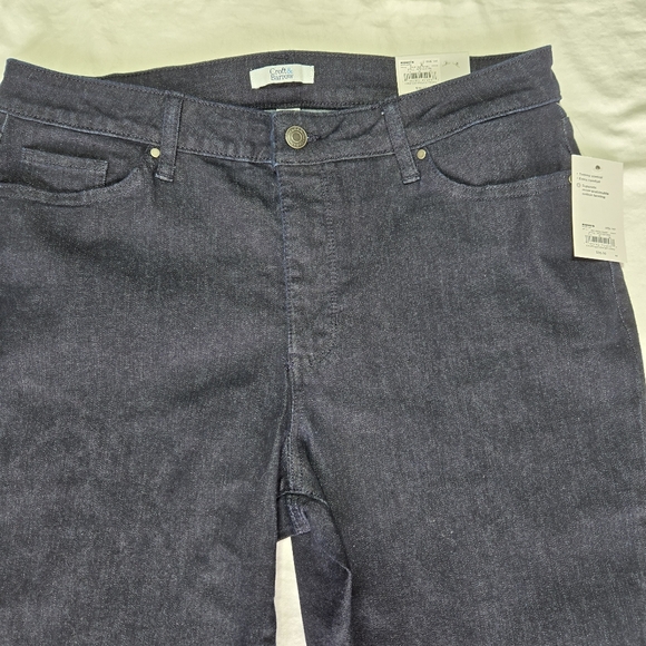Croft & Barrow capri mid rise denim jeans women's size 14A classic stretch NWT - Picture 2 of 15
